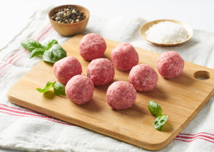 Albóndigas de ternera [Bandeja de 600 g. a 10,11€/Kg.]