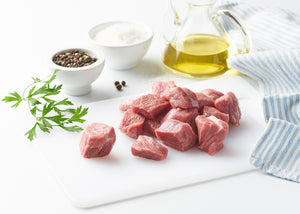 Estofado de cerdo (cuello) [Bandeja de 600 g. a 9,99€/Kg.]