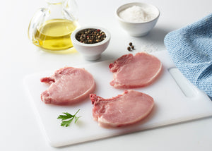 Chuleta cortada [6 unidades a 100 g. a 9,61€/Kg.]