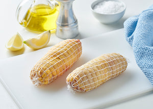 Rollitos de jamón y queso [Bandeja de 2 unidades a 12,82€/Kg.]